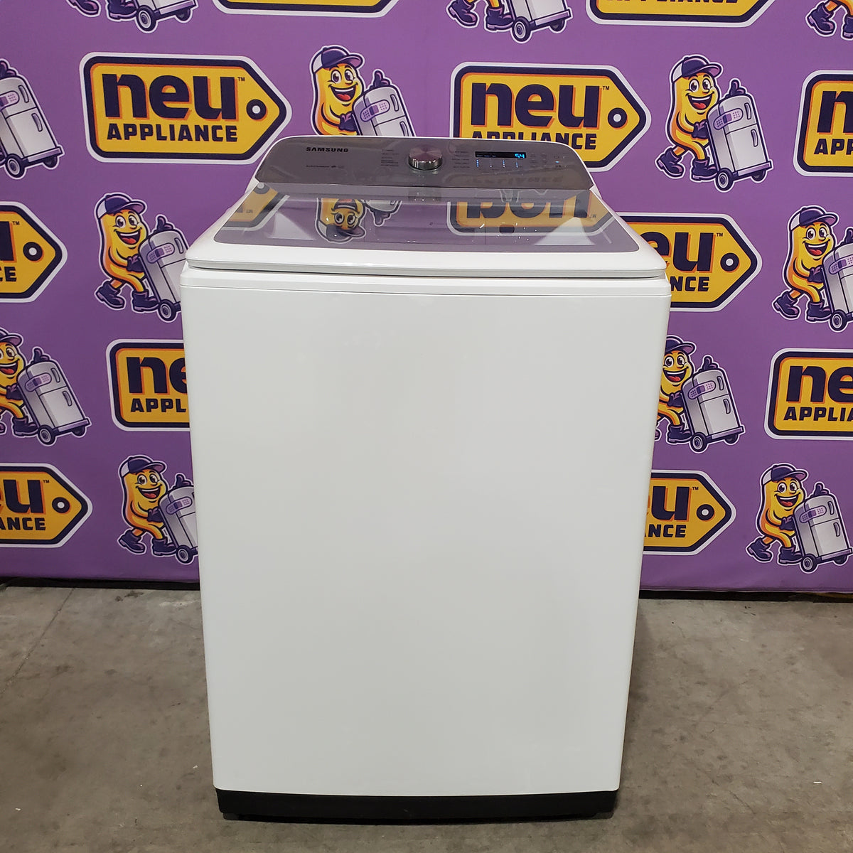 Samsung ENERGY STAR 5.0 cu. ft. Top Load Washing Machine with Active Water Jet WA50R5200AW - Certified Refurbished