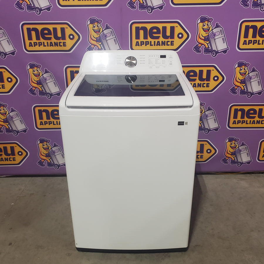 Samsung 4.5 cu. ft. Top Load Washer with Vibration Reduction Technology+ in White WA45T3200AW - Scratch & Dent (Minor)