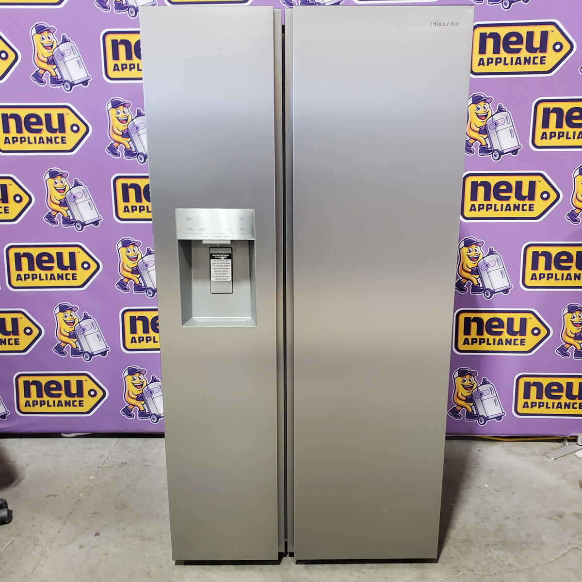 Hisense 29.1 cu. ft. Standard Depth Side by Side Refrigerator Stainless Steel HRS290P5FSE - Scratch & Dent (Minor)