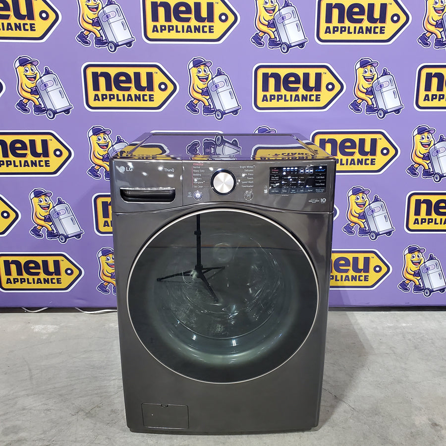 LG Front Load 4.5 Cu. Ft. Washer with TurboWash 360 Technology WM4000HBA - Scratch & Dent (Minor) and LG Smart Wi-Fi Enabled Front Load Electric 7.4 Cu. Ft. Dryer with TurboSteam 16265 - DLEX4000B - Scratch & Dent (Moderate)