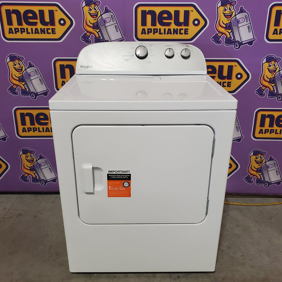 Whirlpool White Electric Extra Large 7.0 Cu. Ft. Dryer with Wrinkle Shield WED4815EW - Open Box