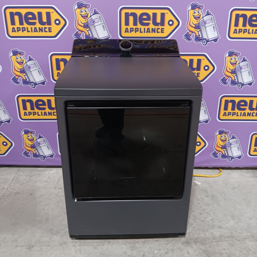 LG  5.5 Cu. Ft. High Efficiency Smart Top Load Washer with EasyUnload WT8600CB - Scratch & Dent (Minor) and LG 7.3 cu. ft. Ultra Large Capacity Rear Control Electric Dryer with LG EasyLoad™ Door and TurboSteam™ DLEX8600BE - Scratch & Dent (Minor)