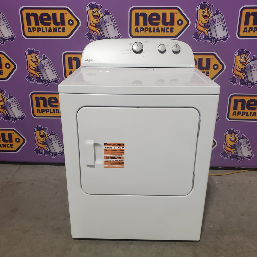 Whirlpool White Electric Extra Large 7.0 Cu. Ft. Dryer with Wrinkle Shield WED4815EW - Open Box