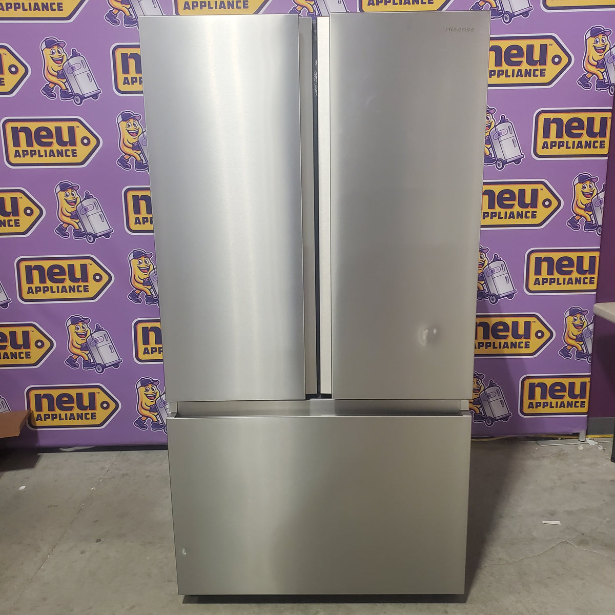 Hisense 26.6 cu. ft. French Door Refrigerator in Fingerprint Resistant Stainless Steel HRF266N6CSE1 - Scratch & Dent (Major)