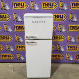 Galanz 24 in. 10 cu. ft. Retro Top Freezer Refrigerator, Energy Star and Frost Free in Milkshake White GLR10TWEEFR - Open Box