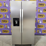 Whirlpool 24 cu ft Capacity Side By Side Refrigerator with Ice and Water Dispenser in Fingerprint Resistant Stainless Steel WRS315SDHZ - Scratch & Dent (Minor)