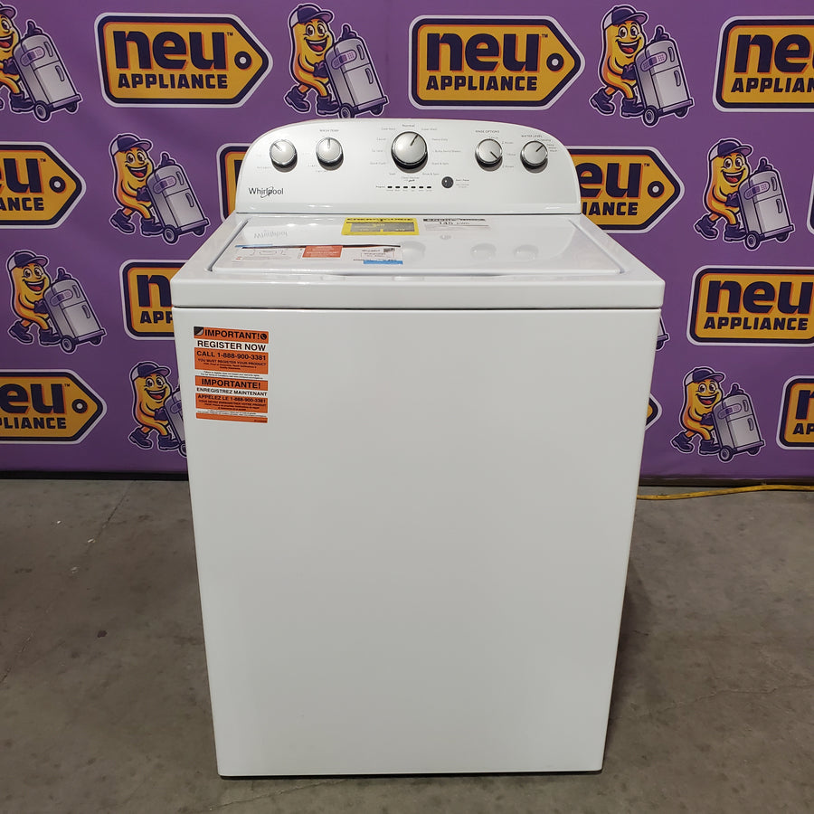 Whirlpool Top Load 3.5 Cu. Ft. Washer with Deep Water Wash Option WTW4816FW - Scratch & Dent (Minor) and Whirlpool Vented 7.0 Cu. Ft. Electric Dryer WED4815EW - Open Box