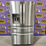 Whirlpool French Door 24.5 Cu. Ft. Capacity Bottom Mount Refrigerator in Fingerprint Resistant Stainless Steel WRMF3636RZ - Scratch & Dent (Minor)