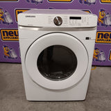 Samsung 7.5 cu. ft. Front Load Electric Dryer with Smart Care in White 22421736 - DVE45T6000W - Scratch & Dent (Moderate)
