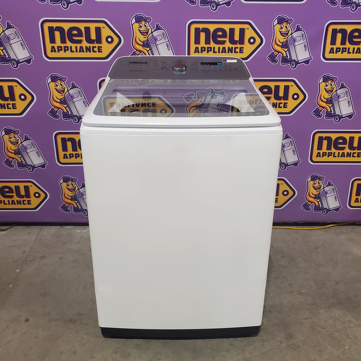 Samsung ENERGY STAR 5.0 cu. ft. Top Load Washing Machine with Active Water Jet WA50R5200AW - Certified Refurbished