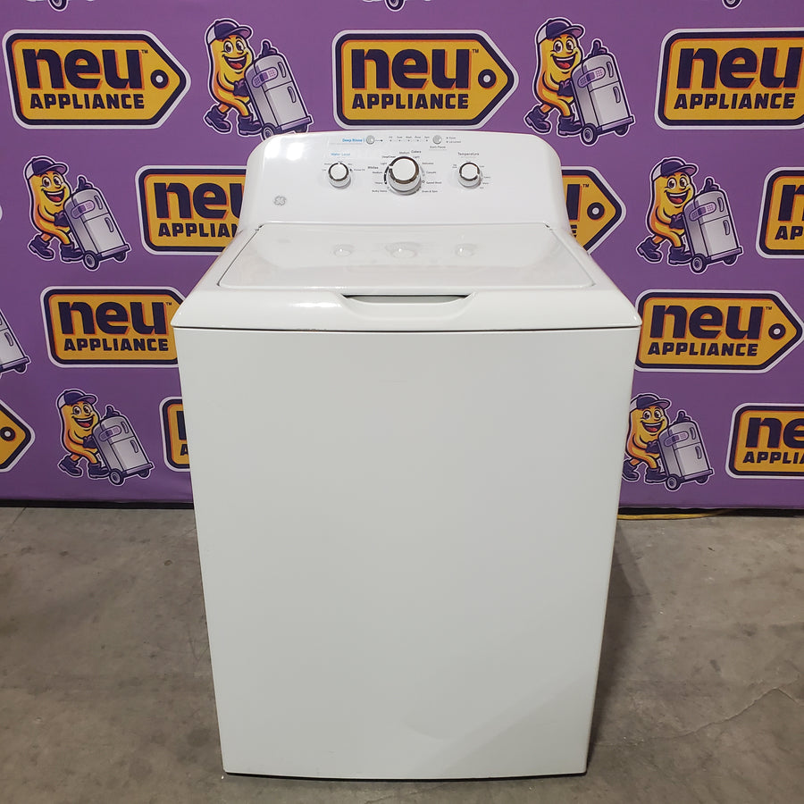 GE® 4.2 cu. ft. Capacity Washer with Stainless Steel Basket GTW335ASNWW - Certified Refurbished