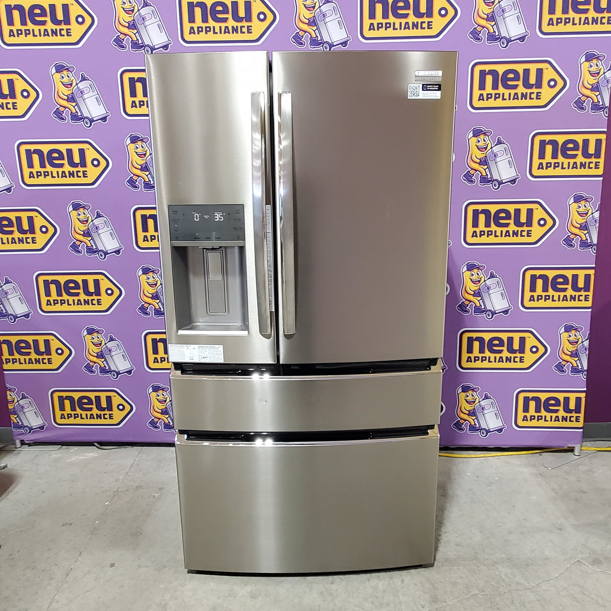 Frigidaire Gallery 22 Cu. Ft. 4-Door Counter-depth French Door Refrigerator with Ice Maker (Fingerprint Resistant Stainless Steel) ENERGY STAR 22421732 - GRMC2273CF - Scratch & Dent (Moderate)