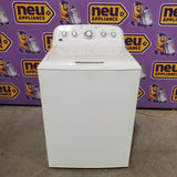 GE White Top Load 4.2 Cu. Ft. Washer with Stainless Steel Basket and Dual Action Agitator GTW460ASJWW - Certified Refurbished