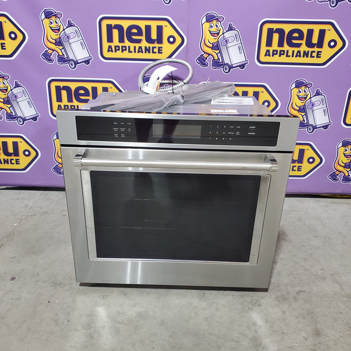 KitchenAid 30 Inch Single Electric Wall Oven with 5 Cu. Ft. Capacity, Air Fry Mode, Even-Heat™ True Convection, EasyConvect™ Conversion System, Even-Heat™ Preheat, and Integrated Meat Thermometer KOES530PSS - Open Box
