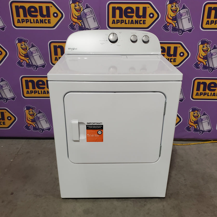Whirlpool White Electric Extra Large 7.0 Cu. Ft. Dryer with Wrinkle Shield WED4815EW - Scratch & Dent (Minor)