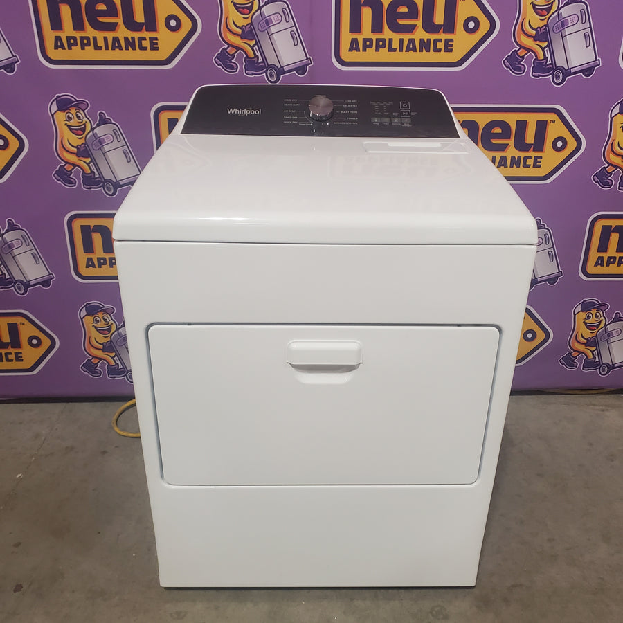 Whirlpool Top Load 4.7 Cu. Ft. Washer in White with 2-in-1 Removable Agitator WTW5057LW - Open Box and Whirlpool 7.0 cu. ft. Electric Dryer with Hamper Door WED5010LW - Scratch & Dent (Minor)
