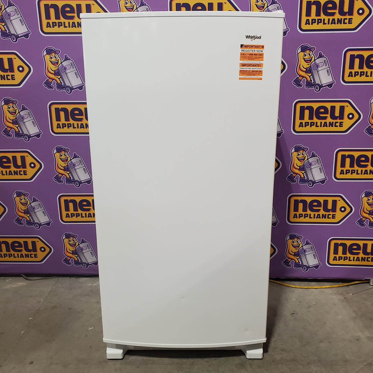 Whirlpool 20 cu. ft. Upright Freezer with LED Lighting with Fast Freeze 22442653 - WZF34X20DW - Scratch & Dent (Minor)