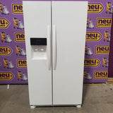 Frigidaire 25.6 cu. ft. Side by Side Refrigerator in White with Exterior Ice and Water Dispenser FRSS2623AW - Scratch & Dent (Minor)