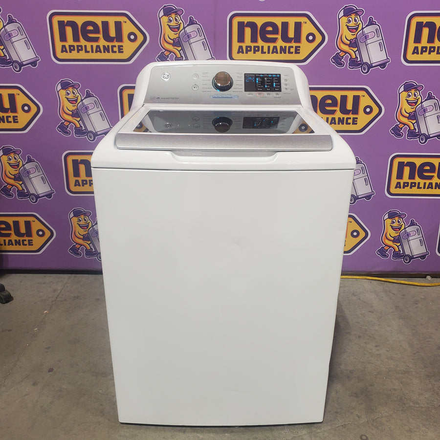 GE® ENERGY STAR® 4.8 cu. ft. Capacity Washer with Sanitize w/Oxi and FlexDispense® in White GTW720BSNWS - Certified Refurbished
