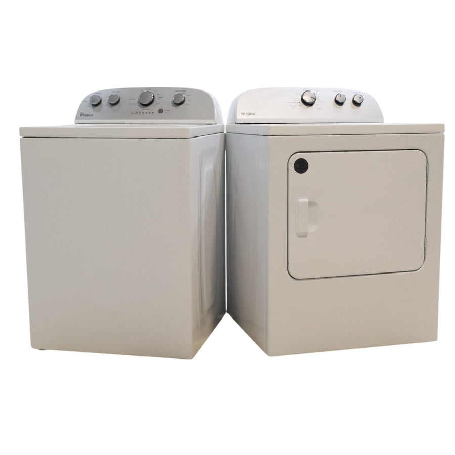 Neu Preferred Whirlpool Agitator Washer & Electric Dryer Set: 3.5 cu. ft. Agitator Washer With Extra Water Cycle / Option & 7.0 cu. ft. Electric 220v Dryer With Auto Sensor Dry - Certified Refurbished