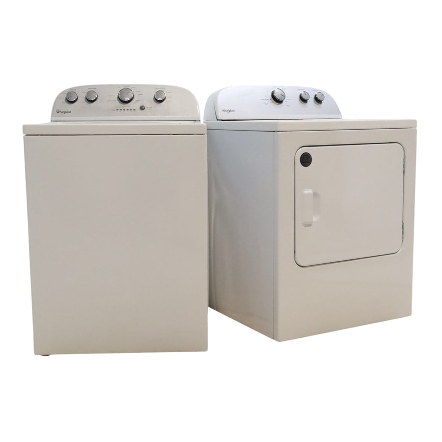 Neu Preferred Whirlpool Agitator Washer & Electric Dryer Set: 3.5 cu. ft. Agitator Washer With Extra Water Cycle / Option & 7.0 cu. ft. Electric 220v Dryer With Auto Sensor Dry - Certified Refurbished
