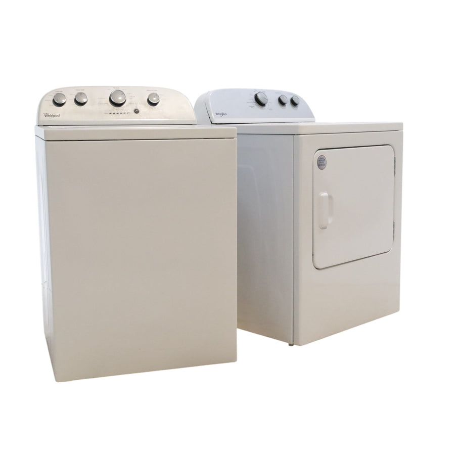 Neu Preferred Whirlpool Agitator Washer & Electric Dryer Set: 3.5 cu. ft. Agitator Washer With Extra Water Cycle / Option & 7.0 cu. ft. Electric 220v Dryer With Auto Sensor Dry - Certified Refurbished