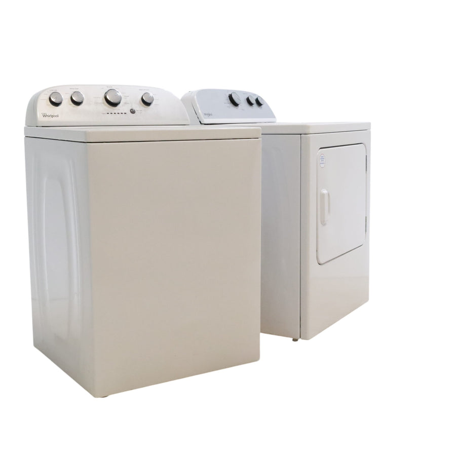 Neu Preferred Whirlpool Agitator Washer & Electric Dryer Set: 3.5 cu. ft. Agitator Washer With Extra Water Cycle / Option & 7.0 cu. ft. Electric 220v Dryer With Auto Sensor Dry - Certified Refurbished