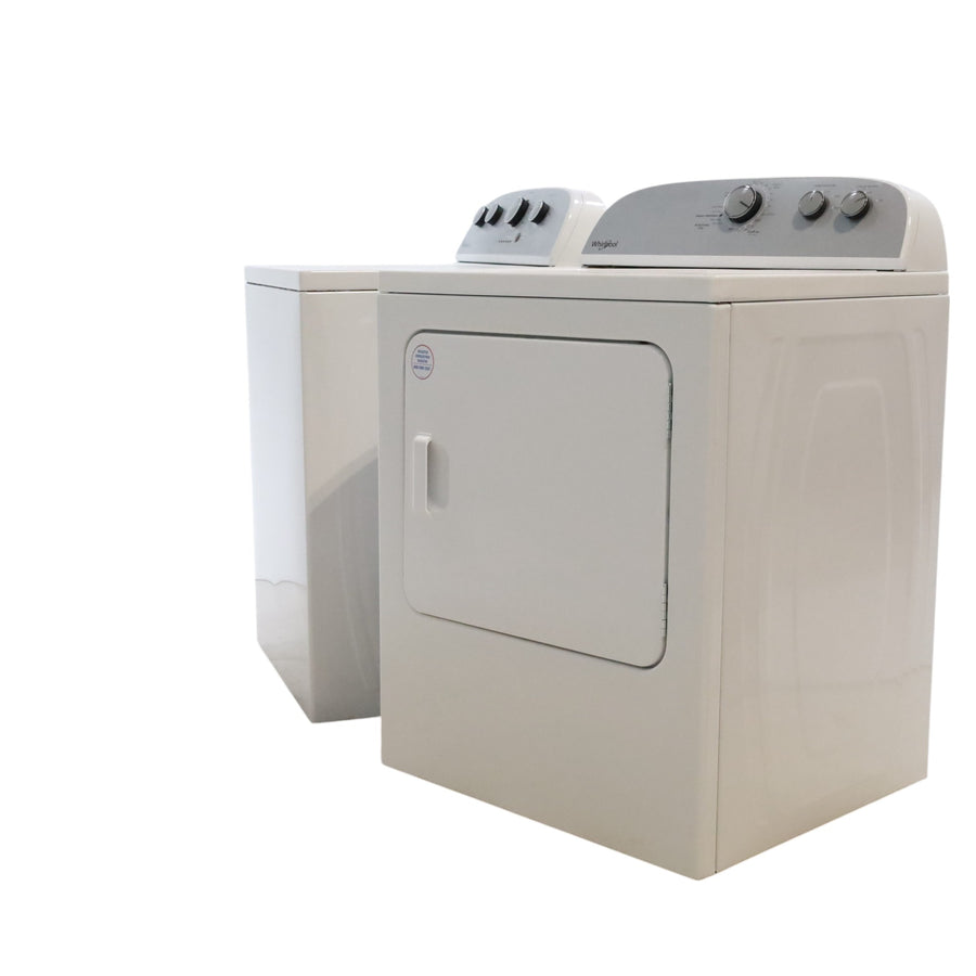 Neu Preferred Whirlpool Agitator Washer & Electric Dryer Set: 3.5 cu. ft. Agitator Washer With Extra Water Cycle / Option & 7.0 cu. ft. Electric 220v Dryer With Auto Sensor Dry - Certified Refurbished