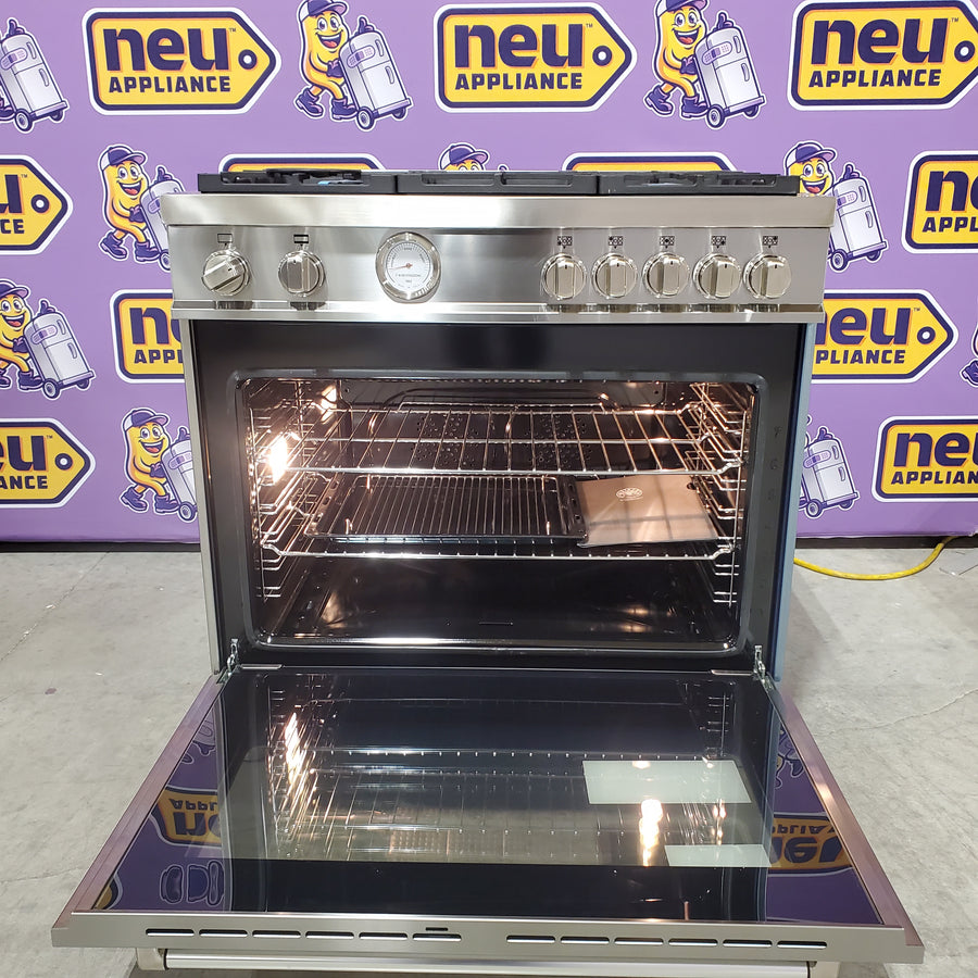 Bertazzoni Master Series 36 inch All Gas Range, 5 Burners MAS365GASXV - Scratch & Dent (Minor)