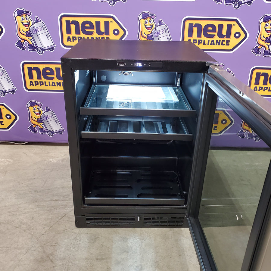 Marvel 24 Inch Built-In Beverage Center with 162 Can and 18 Wine Bottle Capacity, Dynamic Cooling Technology, and Thermal-Efficient Cabinet MLBV224SG01A - Scratch & Dent (Minor)