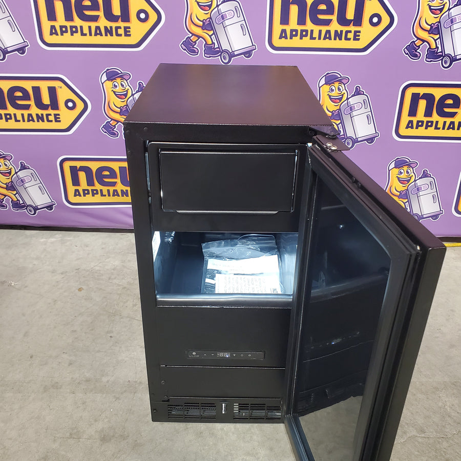 U-Line 15 Inch Clear Ice Machine with 39 lbs. Daily Ice Production, 23 lbs. of Storage Capacity, Silent Setting, Digital Touch Pad Control, and Bright White LED Lighting UACP115IS01A - Open Box