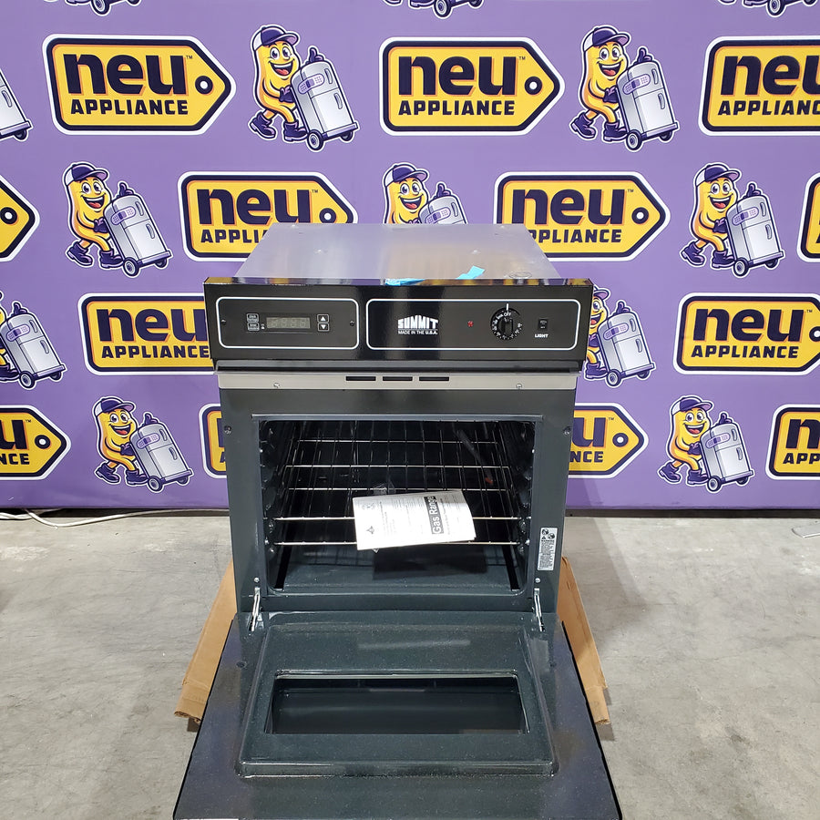 Summit Appliance 24 in. Single Gas Wall Oven in Black TTM7212DK - Scratch & Dent (Minor)