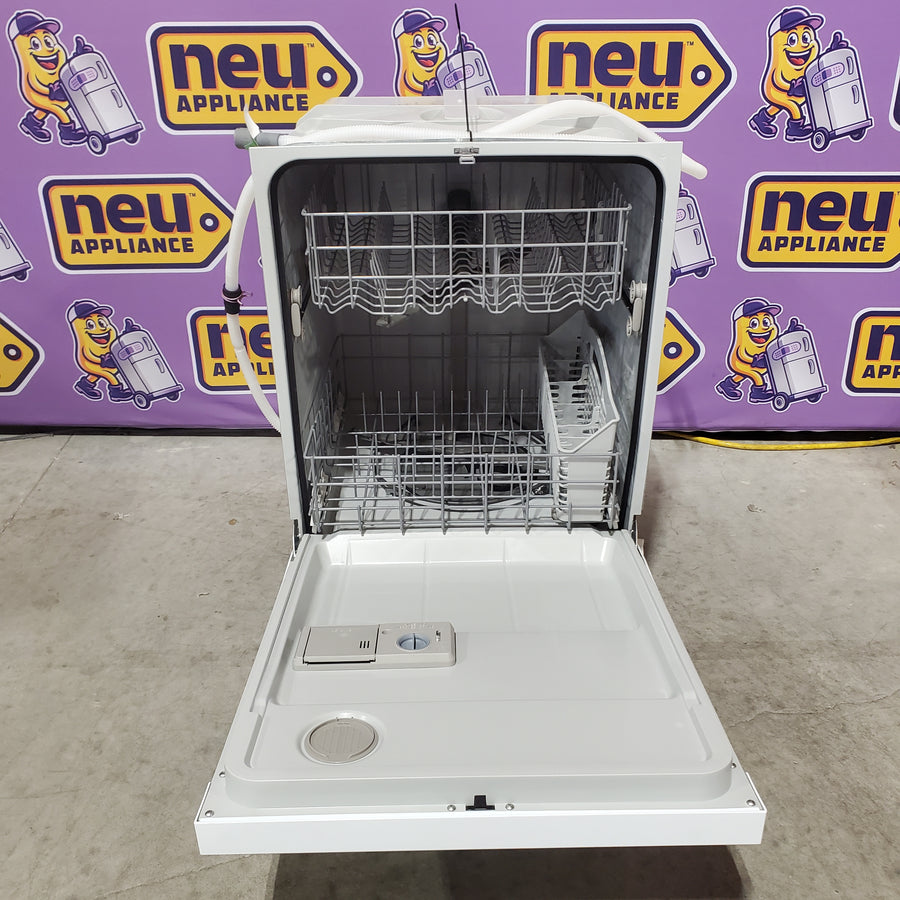 Whirlpool 24-in Front Control Built-in Dishwasher with Boost Cycle, Sani Rinse, and 57-Decibel in White 22321460 - WDF341PAPW - Scratch & Dent (Minor)