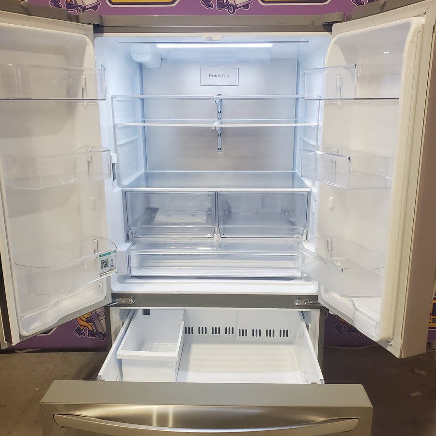 LG 32 cu. ft. Smart Standard-Depth MAX French Door Refrigerator with Internal Water Dispenser in PrintProof Stainless Steel LRFLS3206S - Scratch & Dent (Moderate)