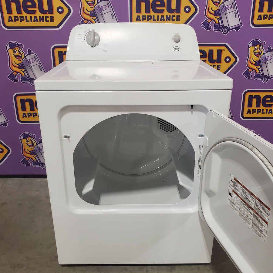 Roper by Whirlpool 6.7-cu ft Vented Electric Dryer in White RED3005TW - Scratch & Dent (Minor)