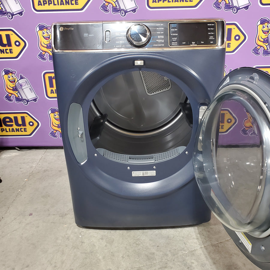 GE Profile Smart Front Load Electric 7.8 Cu. Ft. Capacity Dryer with Steam and Sanitize Cycle PFD87ESPVRS - Open Box