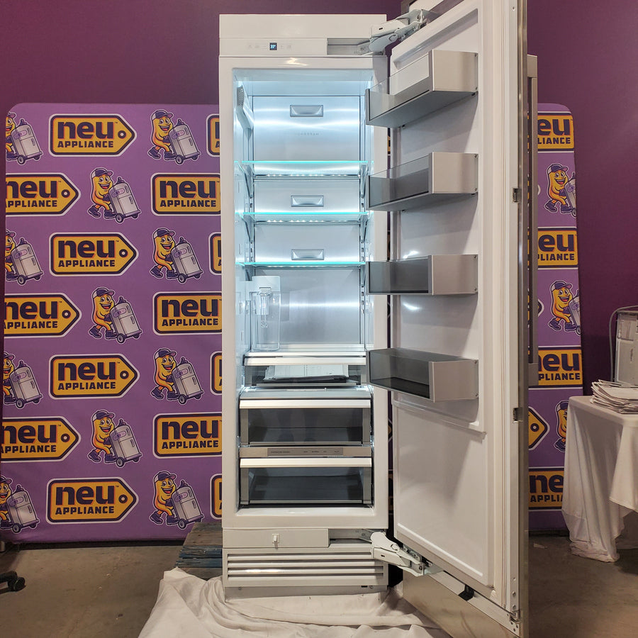 Monogram 24 Inch Panel Ready Premium Column Smart Refrigerator with 13.12 Cu. Ft. Capacity, Adjustable Shelves, Soft-Close Drawers, Autofill Pitcher, and Remote Connectivity Via WiFi ZIR241NPNII - Scratch & Dent (Minor)