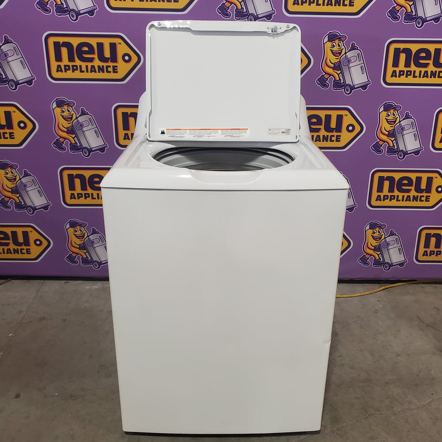 GE® 4.5 cu. ft. Capacity Washer with Stainless Steel Basket in White GTW485ASJWS - Certified Refurbished