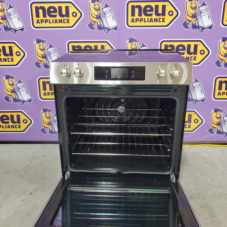 Frigidaire Gallery 30 in. 5 Element Slide-In Electric Range in Smudge-Proof Stainless Steel with Stone-Baked Pizza GCFE3070BF - Open Box