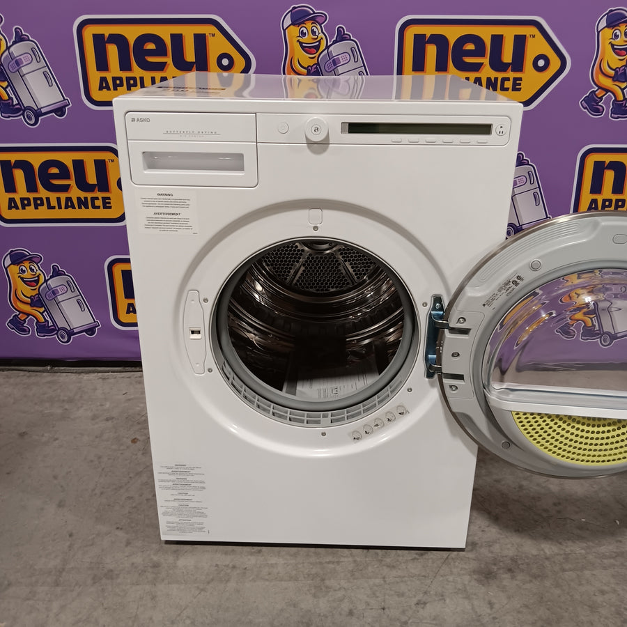 Asko 24 Inch Electric Dryer with 4.1 cu. ft. Capacity, Butterfly™ Drying System, Soft Drum™ Technology, 9 Drying Programs, Anti-Crease Mode, and Delay Start T208V.W - Scratch & Dent (Minor)