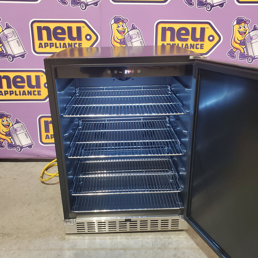 Coyote 24 Inch 5.1 Cu. Ft. Outdoor Rated Built-In Refrigerator C124R-S - Scratch & Dent (Moderate)
