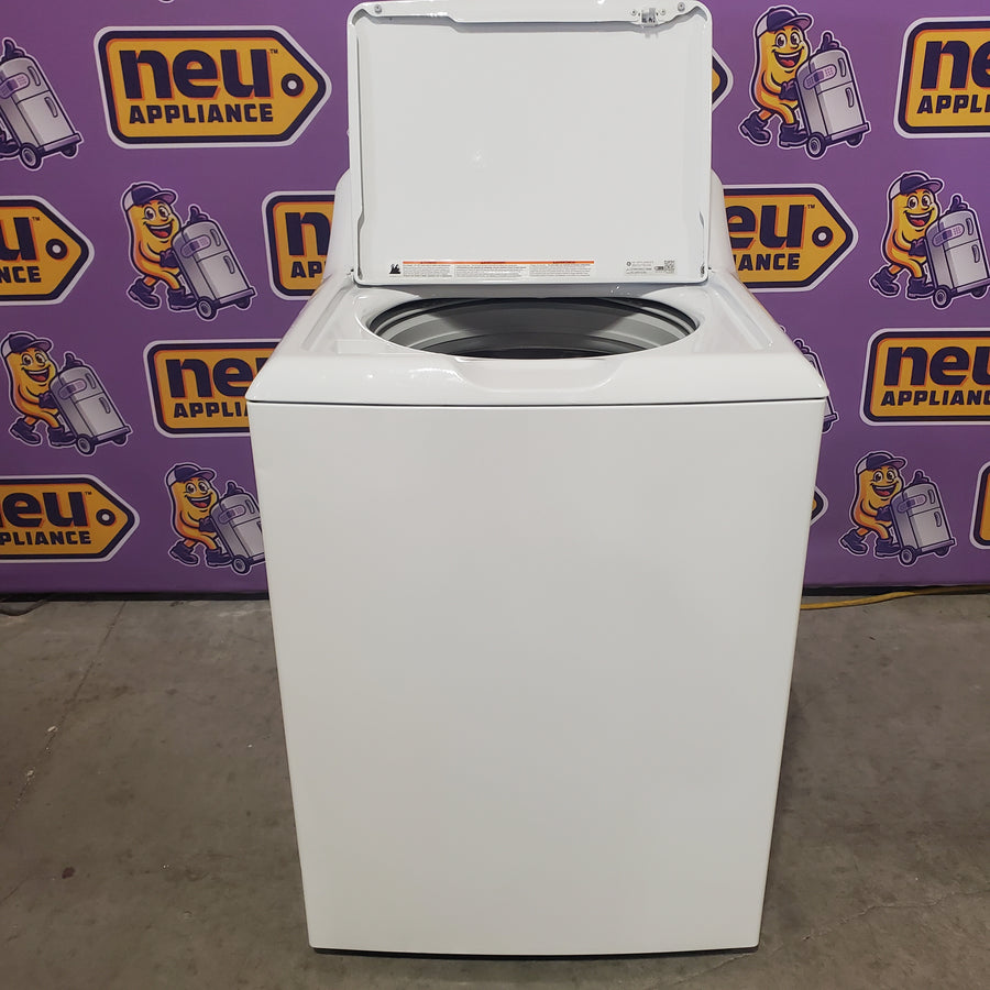 GE White Top Load 4.2 Cu. Ft. Washer with Stainless Steel Basket and Dual Action Agitator GTW460ASJWW - Certified Refurbished