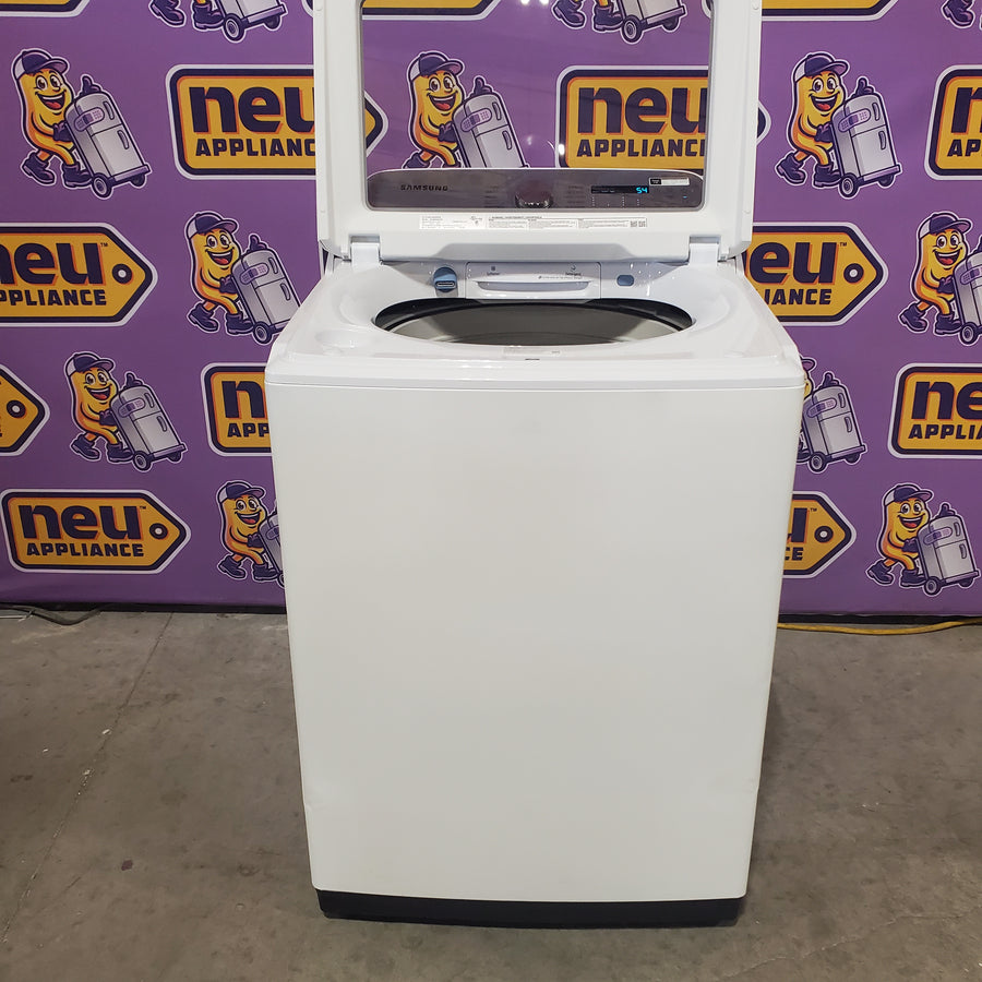 Samsung ENERGY STAR 5.0 cu. ft. Top Load Washing Machine with Active Water Jet WA50R5200AW - Certified Refurbished