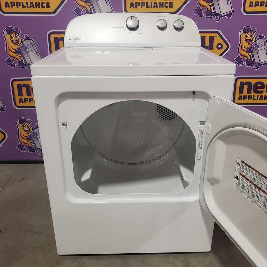 Whirlpool White Electric Extra Large 7.0 Cu. Ft. Dryer with Wrinkle Shield WED4815EW - Scratch & Dent (Minor)
