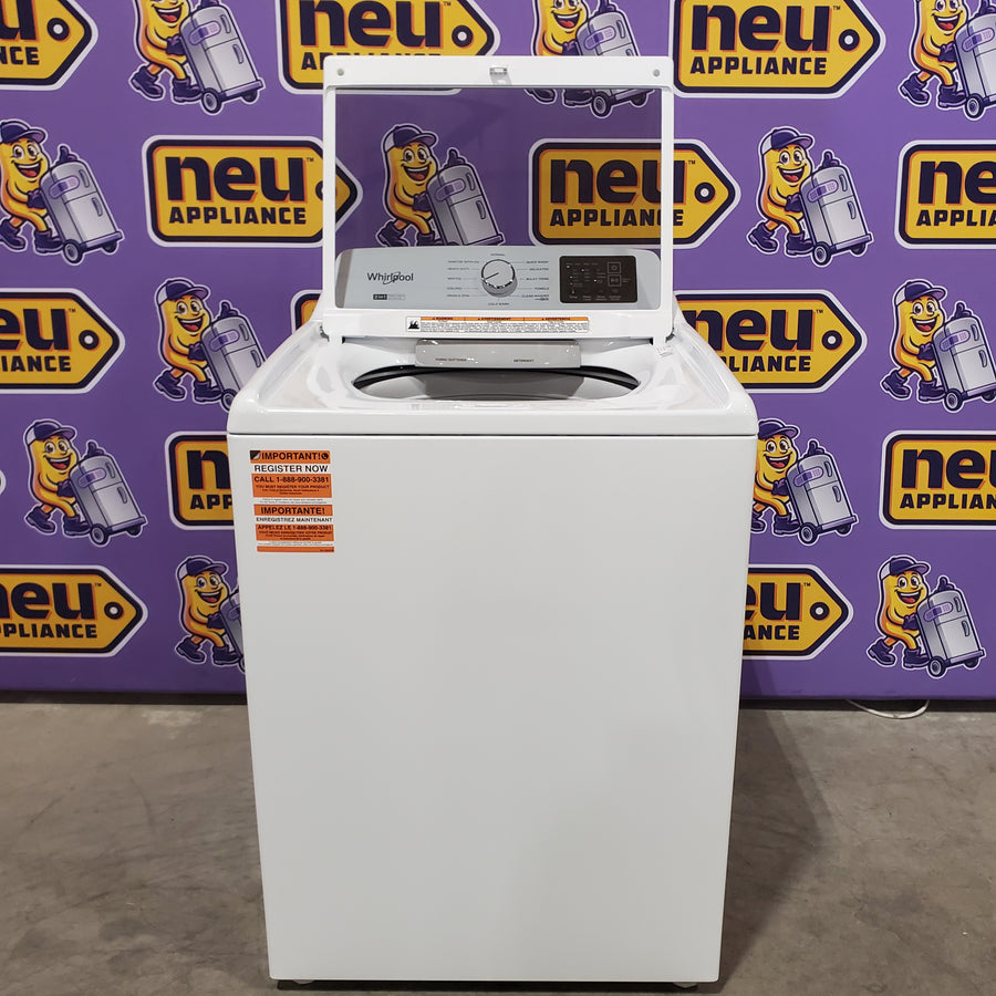 Whirlpool® 4.2-4.3 Cu. Ft. Top Load Washer with 2-in-1 Removable Agitator and Soft Close Glass Lid 22121501 - WTW4307SW - Open Box