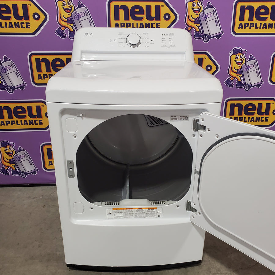 LG 7.3 Cu. Ft. Electric Rear Control Ultra Large Capacity Dryer in White with Sensor Dry 3511234 - DLE6100W - Certified Refurbished