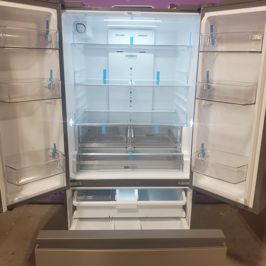 Whirlpool French Door 31 Cu. Ft. Refrigerator with Total Coverage Cooling in Fingerprint Resistant Stainless Steel WRFF3136SZ - Scratch & Dent (Minor)