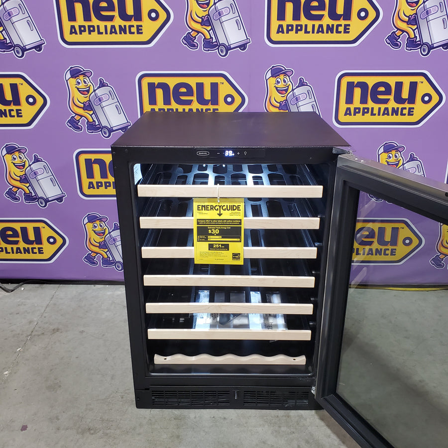 Marvel 24 Inch Built-In Wine Cooler with 54 Bottle Capacity, Smooth-Glide Shelf, Dual Pane Glass Door, and LED Interior Lighting MLWC124-SG01A - Scratch & Dent (Minor)