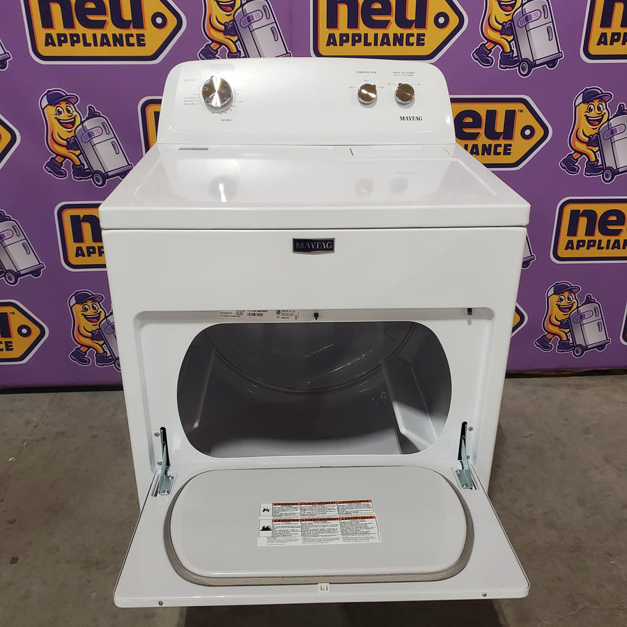 Maytag Top Load 3.8 cu. ft. Washer with Deep Fill and Quick Wash Cycle MVW4005SW - Scratch & Dent (Minor) and Maytag Top Load Electric Wrinkle Prevent 7.0 cu. ft. Dryer with Auto Dry MED4005SW - Scratch & Dent (Moderate)