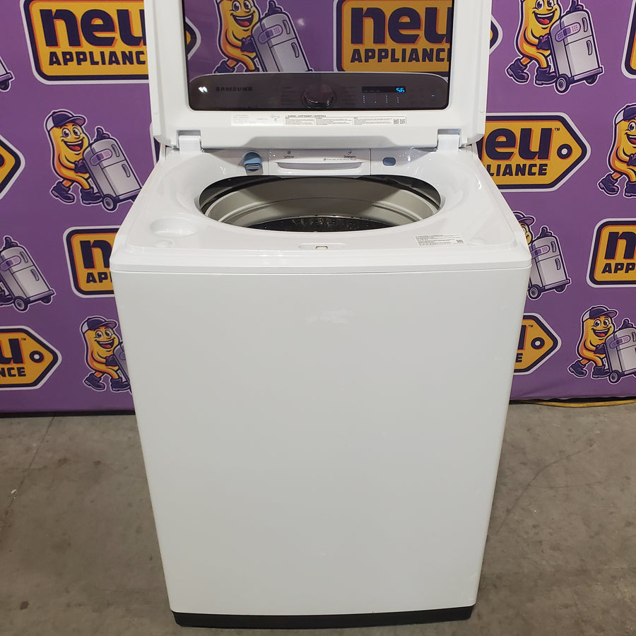 Samsung Top Load 5.0 Cu. Ft. Washer with Super Speed in White WA50R5400AW - Certified Refurbished